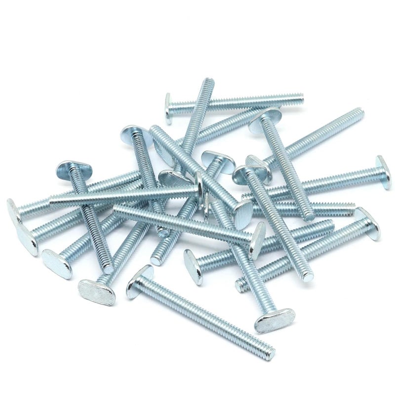 BUXIMN 22pcs 1/4"-20 T Track Bolts for T Track, 2-1/2"Length Universal T-Slot Bolts, T-Thread Bolt for Woodworking - Image 5